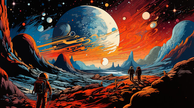 alien planet earth UHD wallpaper Stock Photographic Image