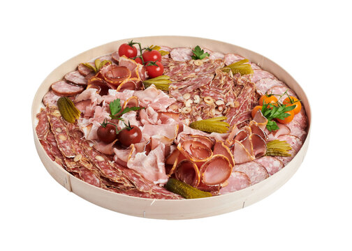 Plateau charcuterie saucisson chiffonnade jambon, d&eacute;licieux, viande, ap&eacute;ritif, ap&eacute;ro