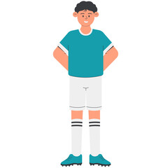 Male Soccer Athlete Illustration