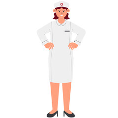 Female Hospital Nurse Illustration