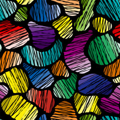 seamless abstract pattern with bright gradient spots. vector colorful wallpaper