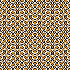 Ethnic seamless pattern. Freehand zigzag stripes print. Boho chic background. Tribal wallpaper. Brush wavy lines. Handdrawn geometric ornament. Chevron backdrop. Indigenous image. Vector art work.