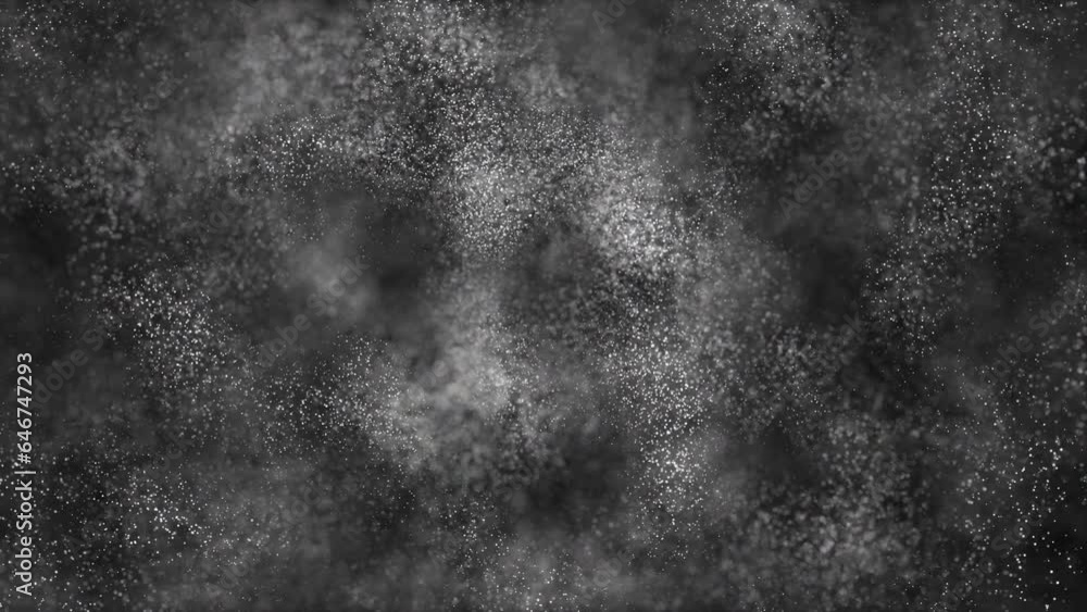 Poster wave of particles. futuristic dots pattern on dark background. big data digital code. technology or 