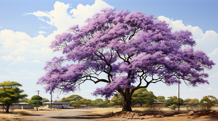 Obraz premium blooming tree in spring UHD wallpaper Stock Photographic Image 