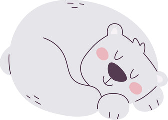 Sleeping Polar Bear