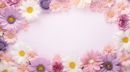 Naklejka na ściany i meble Background of spring flowers