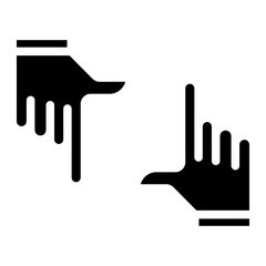 hands frame glyph 