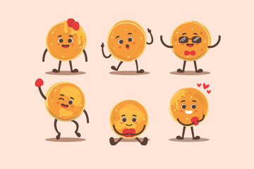 Pancake Kawaii Character Illustration