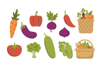 Vegetable Illustration Set