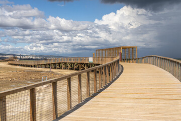 Naklejka premium Loures River Route, which connects the cities of Lisbon to Loures, Portugal