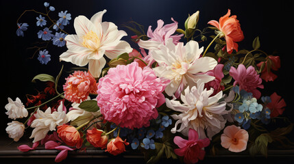 Obraz na płótnie Canvas Beautiful bouquet of flowers