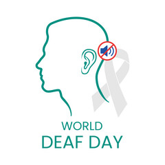 Vector graphic of World Day of The Deaf