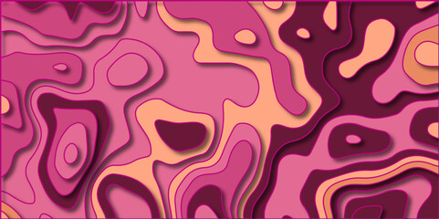 Abstract trending mordern 3d paper cut out background texture design for web , wallpaper, element and other pattern design. Brochure curve trendy liquid background template with paper cut out effect