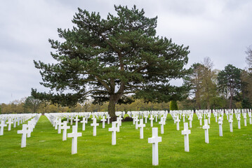 Normandy American Cemetery, in Colleville-sur-Mer, France