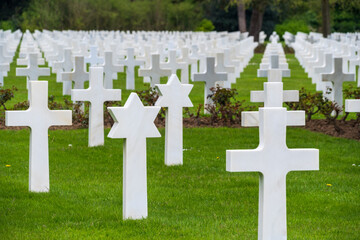 Normandy American Cemetery, in Colleville-sur-Mer, France