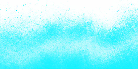 White and blue color frozen ice surface design abstract background. blue and white watercolor paint splash or blotch background with fringe grunge wash and bloom design