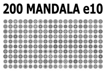 various mandala collections - 200 set yoga pattern