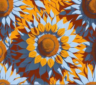 Sunflower Glitter Wrap - Customizable 20oz Tumbler design Template