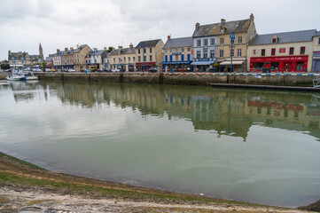 Obraz premium Port-en-Bessin-Huppain, World War II Site in Normandy