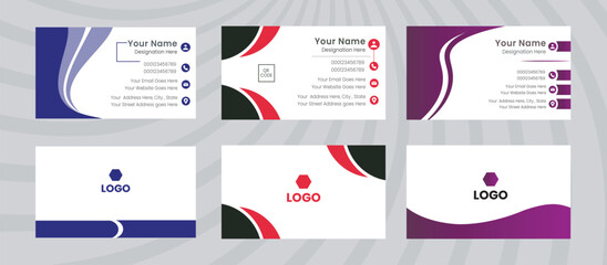 Corporate business card design template. amazing and modern business card design.