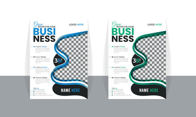 Corporate business flyer template design set, cover modern layout, annual report, poster,  business proposal, promotion, advertise, publication, cover page.marketing, business proposal, promotion, 