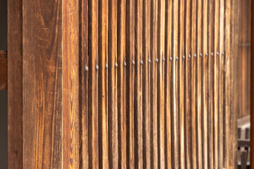 Close-up wooden wall background with gradient wood pattern