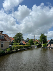 Fototapeta na wymiar The old town of Hindeloopen in Friesland