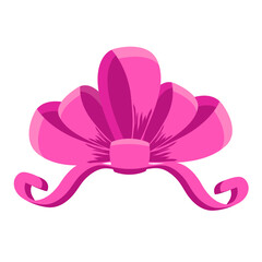 pink ribbon bow art design