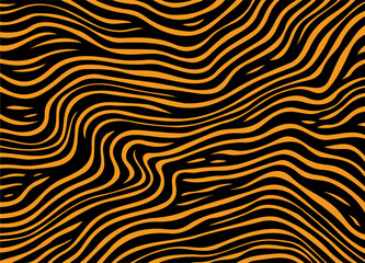 Trendy dynamic simple minimal meander wavy lines background. Abstract retro style groovy doodle modern aesthetic contemporary pattern backdrop.