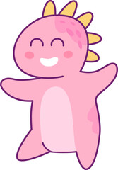 Childish Dinosaur Smiling