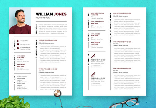 Modern CV Resume Layout