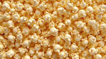 Background pattern of popcorn 