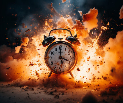 Fragmented Futures: Clock's Dying Echo, generative ai