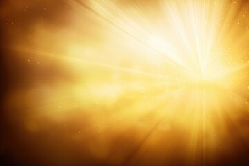 abstract of light lens flare in gold background. Generative AI