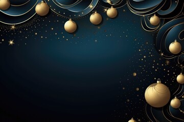 Merry Christmas and Happy New Year background. Generative AI