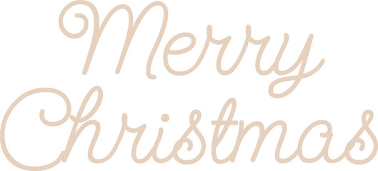 Merry Christmas Lettering Sticker