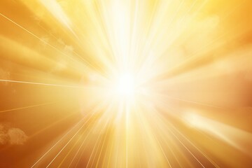 abstract of light lens flare in gold background. Generative AI