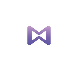 M letter mark logo design