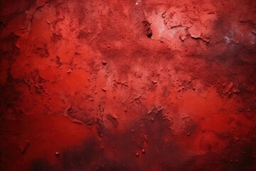 Concrete red wall. Background with distressed grunge texture. Generative AI