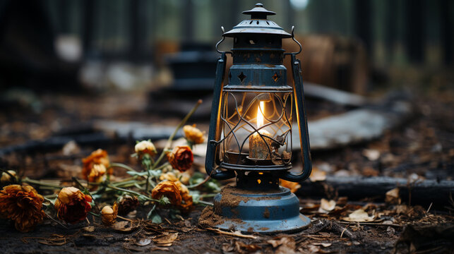 old oil lamp UHD wallpaper Stock Photographic Image 