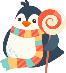 Penguin With Lollipop