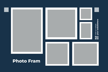 Collage photo effects cover banner