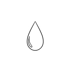 Water drop hand drawn outline doodle icon