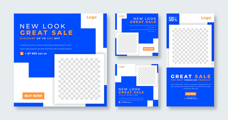 Special Sale Social Media Post for Online Marketing Promotion Banner, Story and Web Internet Ads Flyer