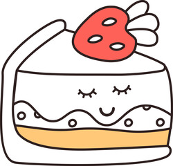 Cake With Strawberry Character