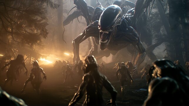 aliens in the jungle, war in the jungle