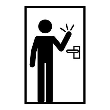 Please knock before entering room