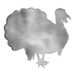 Silver Metallic Turkey