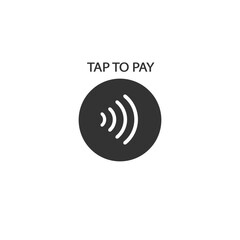 Contactless payment icon. Tap to pay concept - vector sign