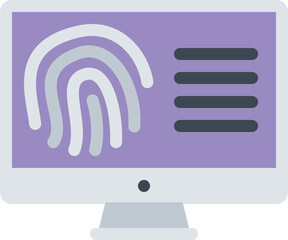 design vector image icons fingerprint search